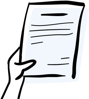 Roka, kas pastiepusi kaut kādu dokumentu